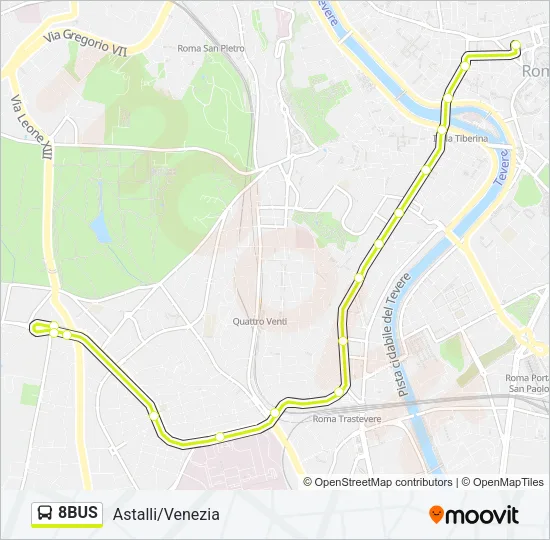 8BUS Bus Line Map