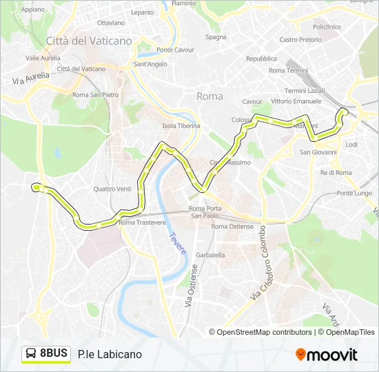 8BUS Bus Line Map