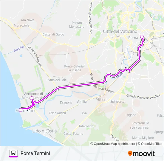 TERRAVISION Bus Line Map