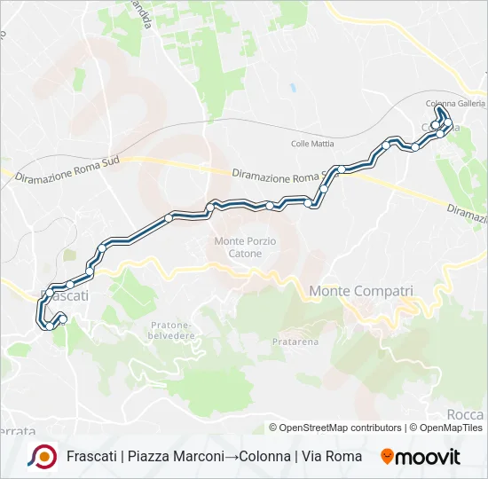 COTRAL Bus Line Map