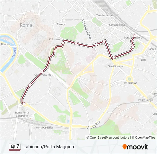 7 Light Rail Line Map