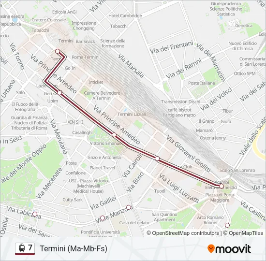 7 Light Rail Line Map