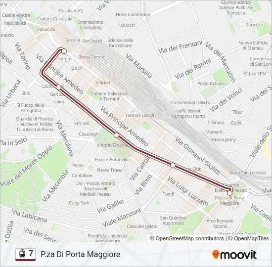 7 Light Rail Line Map