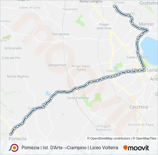 COTRAL Bus Line Map