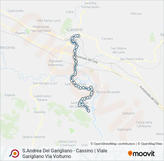 COTRAL Bus Line Map