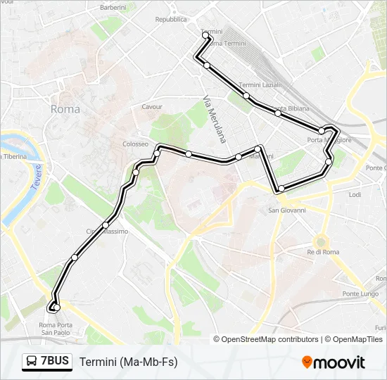 7BUS Bus Line Map