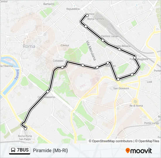 7BUS Bus Line Map
