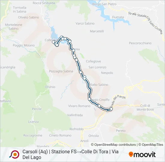 COTRAL Bus Line Map