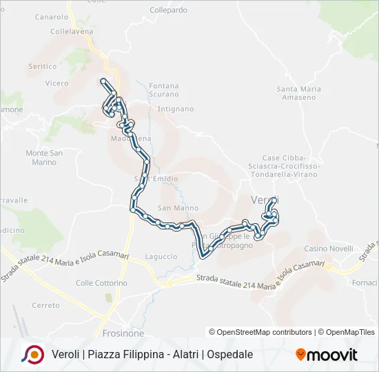 COTRAL Bus Line Map