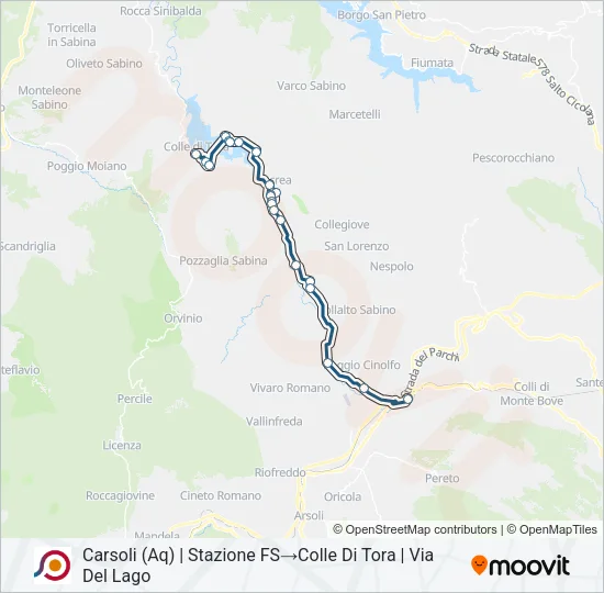 COTRAL Bus Line Map