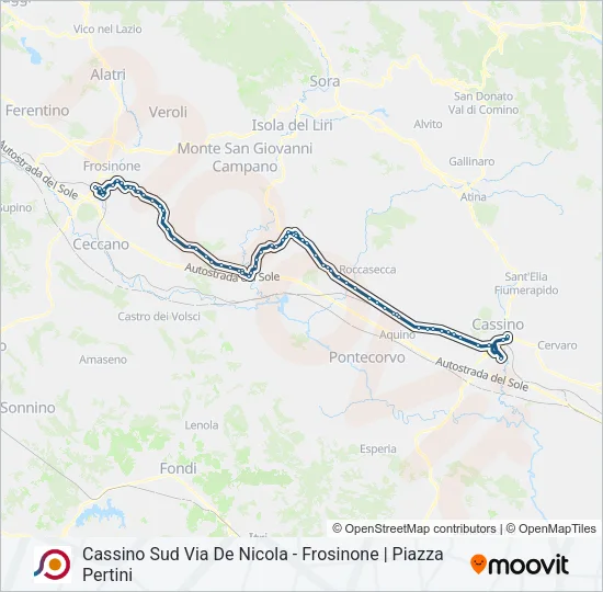 COTRAL Bus Line Map