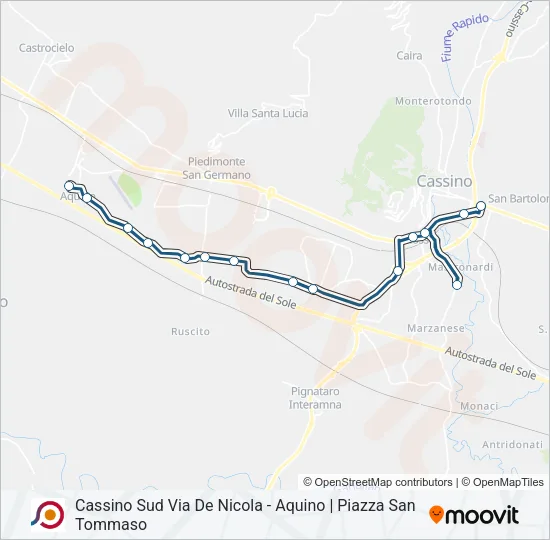 COTRAL Bus Line Map