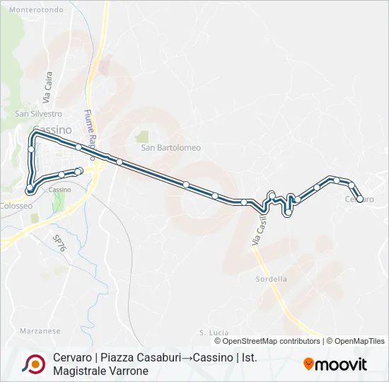 COTRAL Bus Line Map