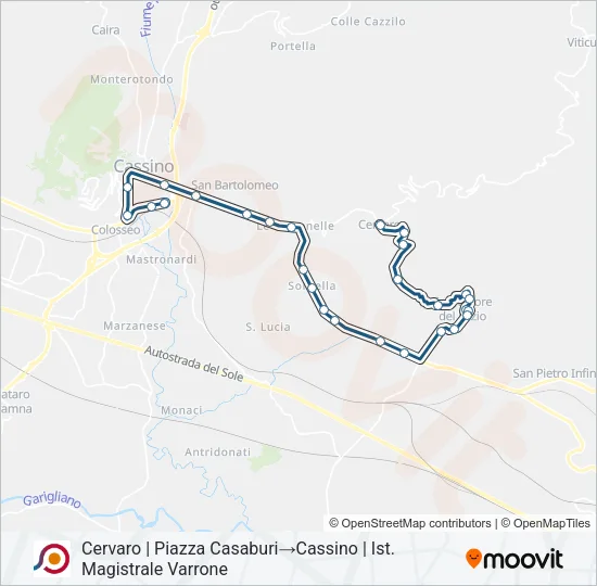 COTRAL Bus Line Map