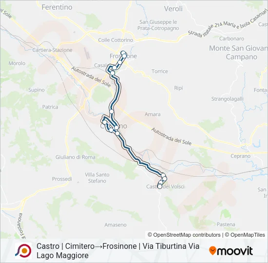 COTRAL Bus Line Map