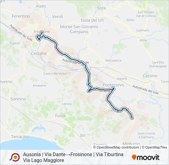 COTRAL Bus Line Map