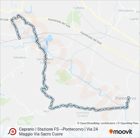 COTRAL Bus Line Map