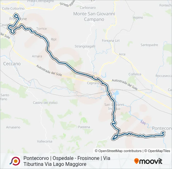 COTRAL Bus Line Map