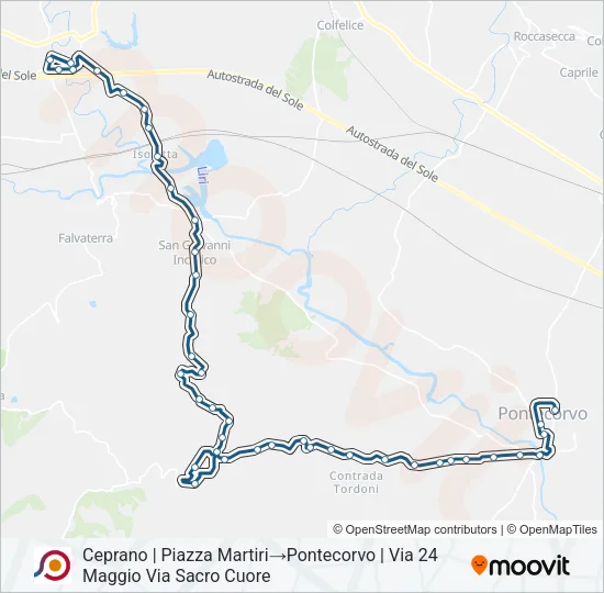 COTRAL Bus Line Map