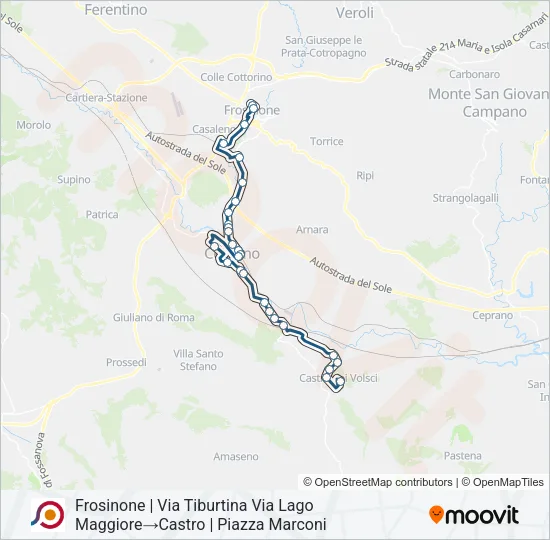 COTRAL Bus Line Map