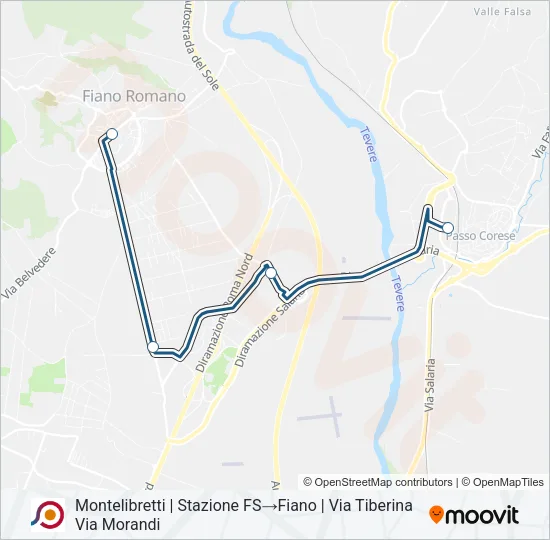 COTRAL Bus Line Map