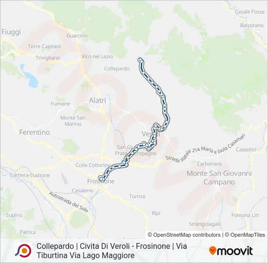 COTRAL Bus Line Map