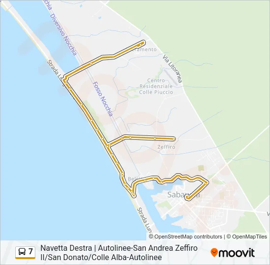 7 Bus Line Map