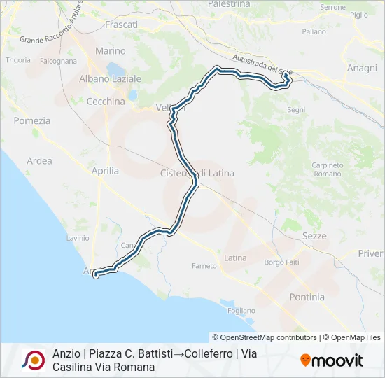 COTRAL Bus Line Map