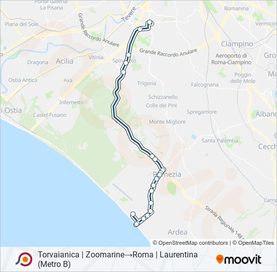 COTRAL bus Line Map