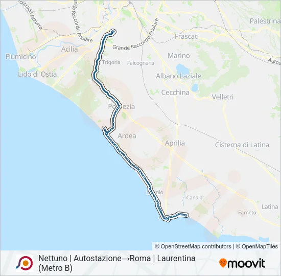 COTRAL Bus Line Map