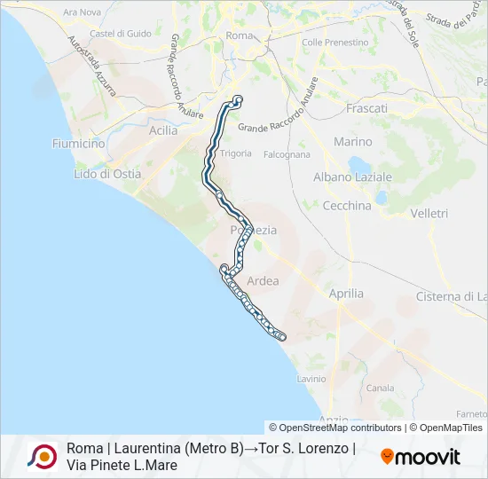 COTRAL Bus Line Map