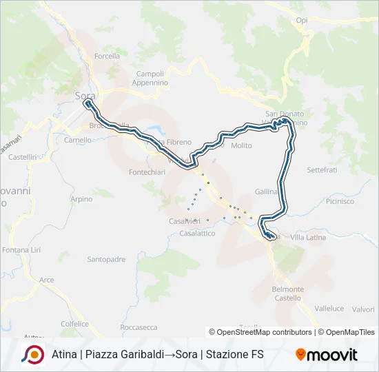 COTRAL Bus Line Map