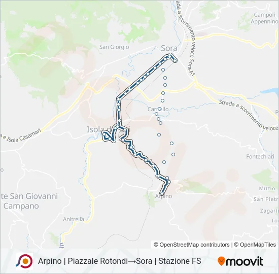 COTRAL Bus Line Map