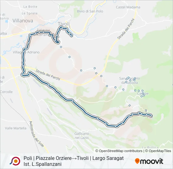 COTRAL Bus Line Map