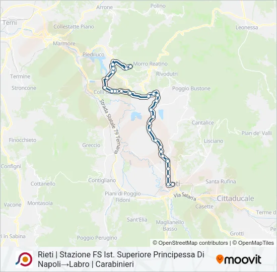 COTRAL Bus Line Map