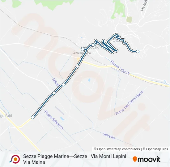 COTRAL Bus Line Map