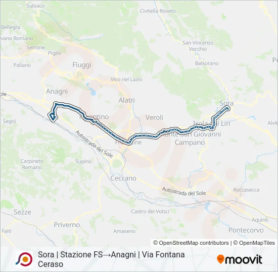 COTRAL Bus Line Map