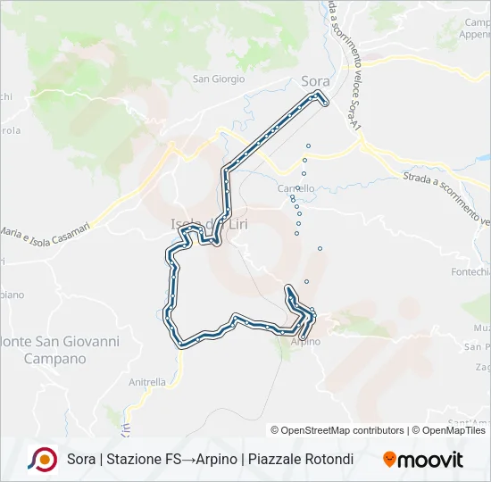 COTRAL Bus Line Map
