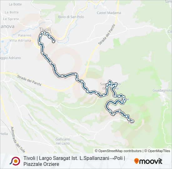 COTRAL Bus Line Map