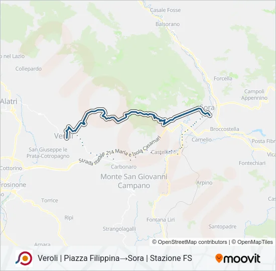 COTRAL Bus Line Map