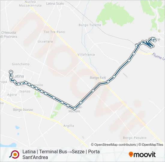 COTRAL Bus Line Map