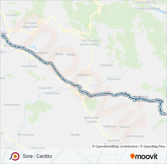 COTRAL Bus Line Map