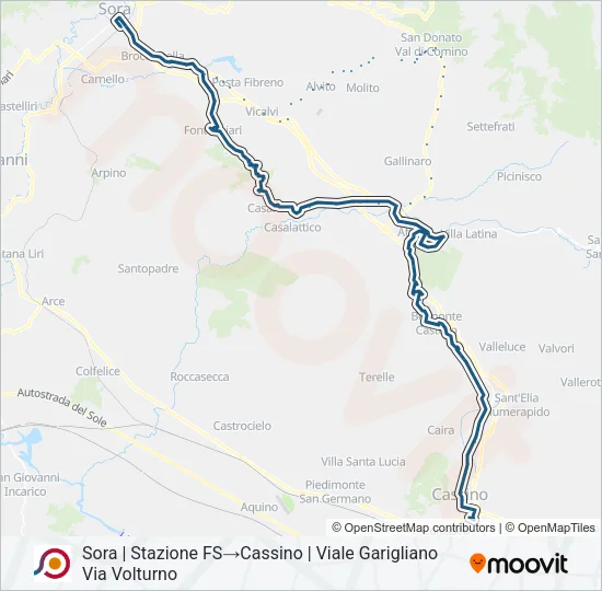 COTRAL Bus Line Map