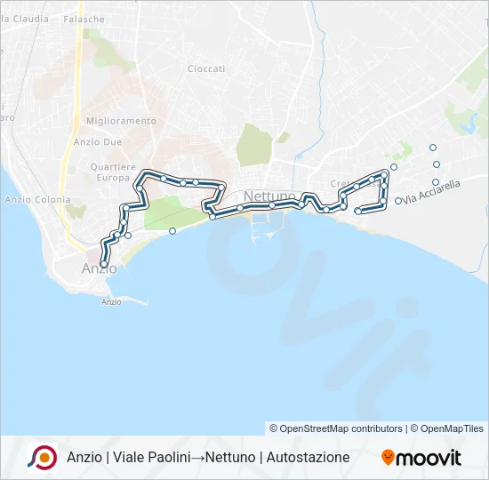 COTRAL Bus Line Map