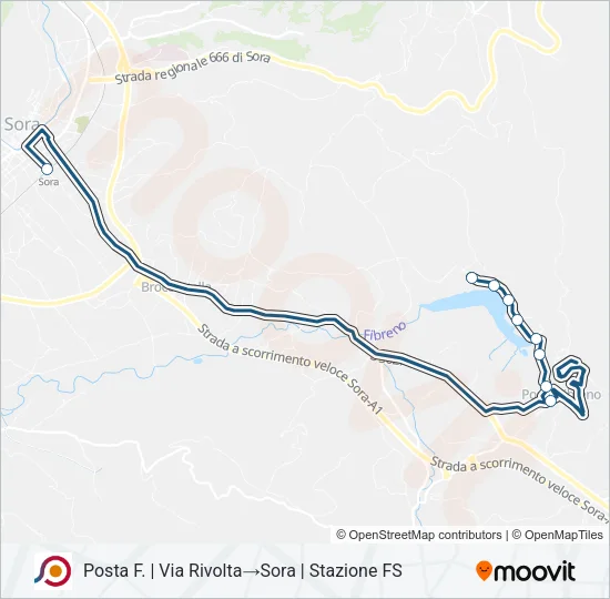 COTRAL Bus Line Map