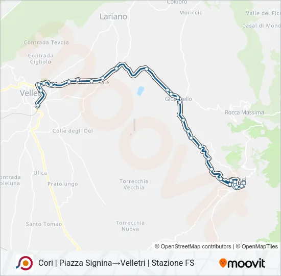 COTRAL Bus Line Map