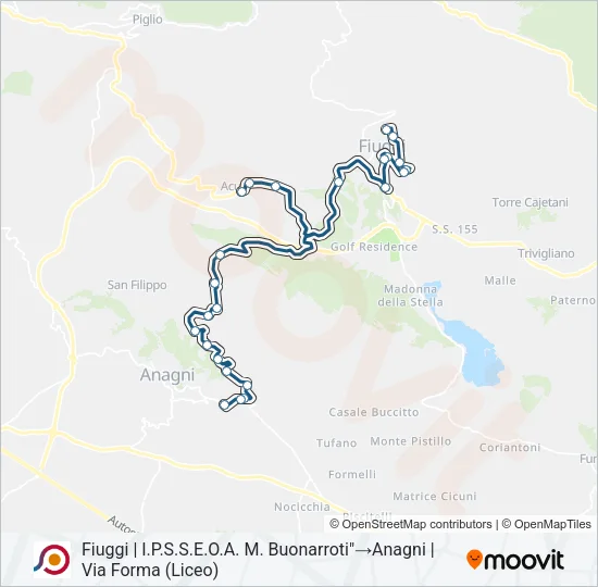 COTRAL Bus Line Map
