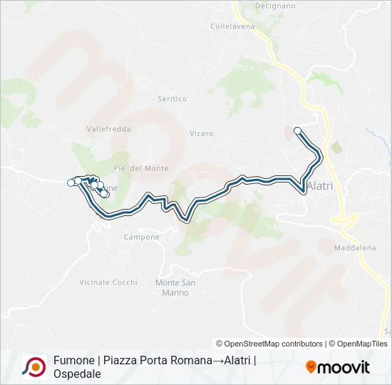 COTRAL Bus Line Map