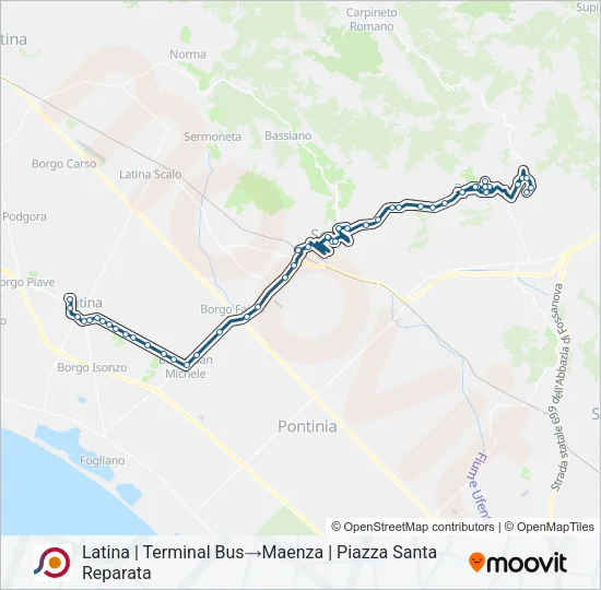 COTRAL Bus Line Map