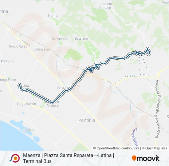 COTRAL Bus Line Map